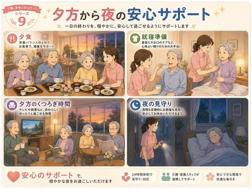 記事9_01_朝の時間の流れ_110KB-2 第9回 老人ホームの一日を紹介!実際の生活はどんな感じ?